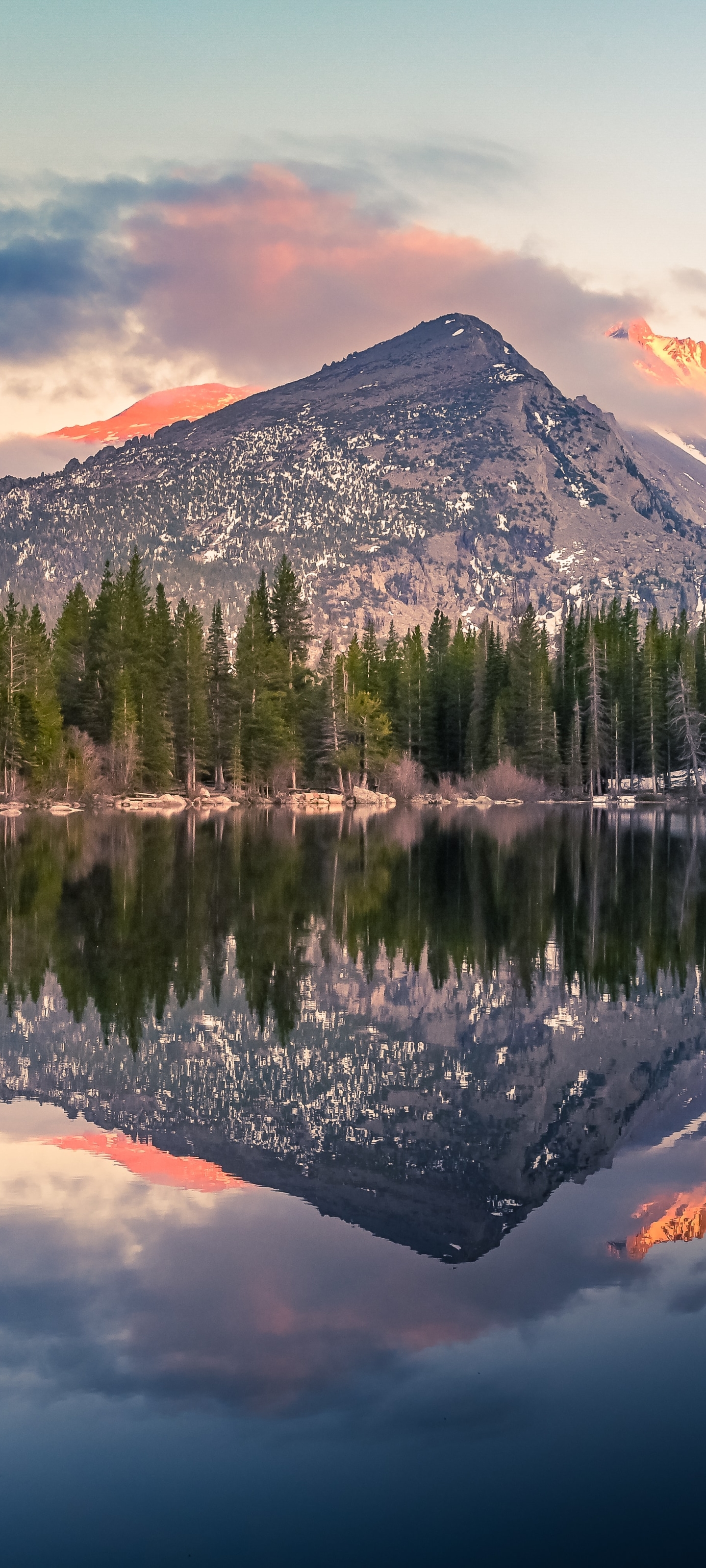 Bear Lake Reflection at Rocky Mountain National Park by Zetong Li