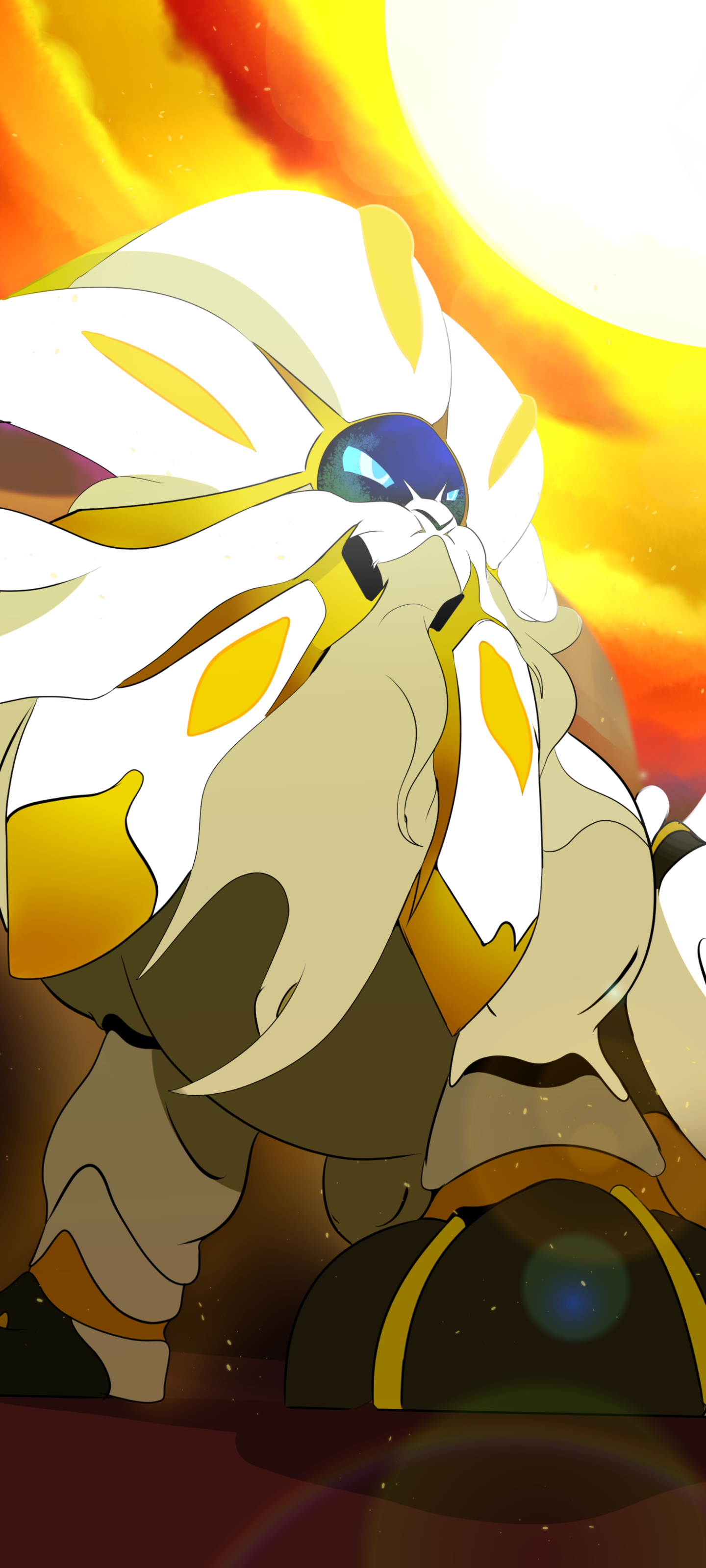 Download Pokemon Pokémon Sun Solgaleo (Pokémon) Video Game Pokémon: Sun And Moon Phone Wallpaper