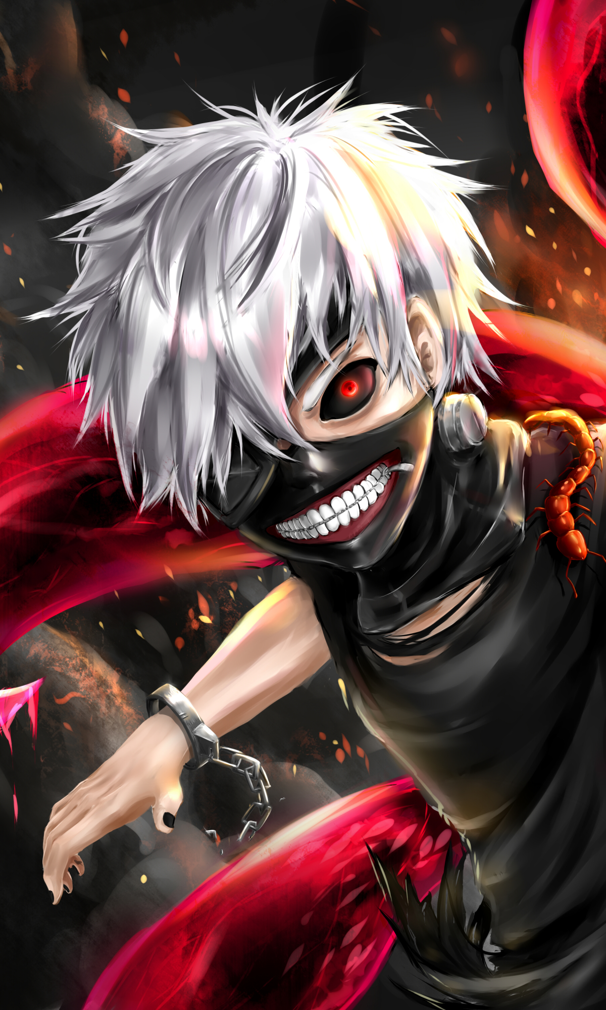 Tokyo Ghoul Cellphone Wallpaper Ver B by Animatixsanimatixian on