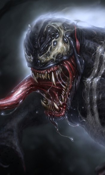 Comic Venom Phone Wallpaper