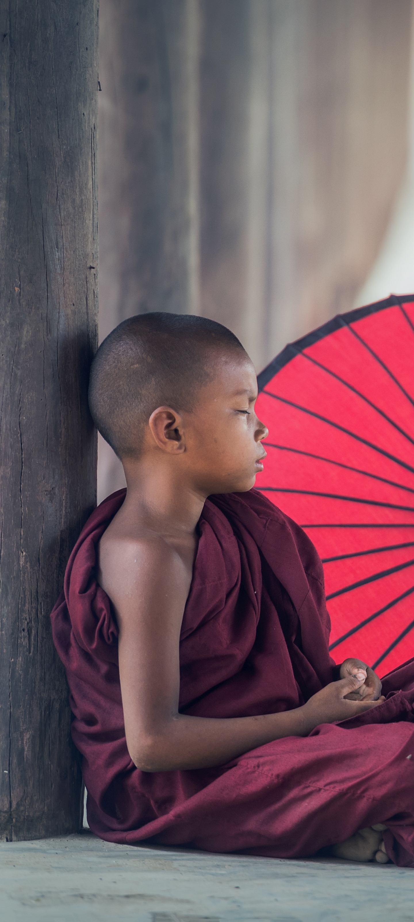 A Young Monk in Burma