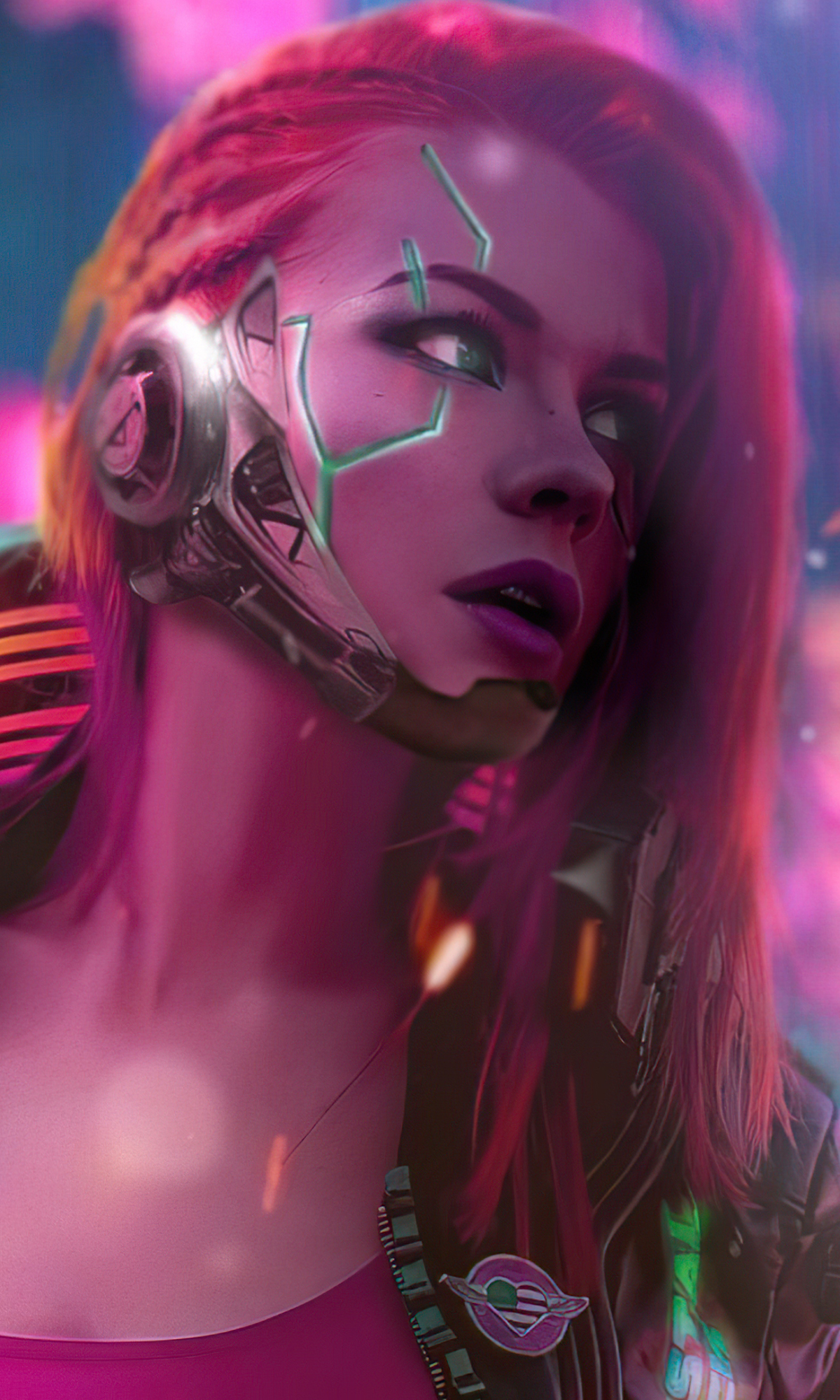 Sci Fi Cyberpunk Phone Wallpaper - Mobile Abyss