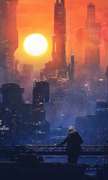 building skyscraper futuristic Sci Fi city sci fi city futuristic city Phone Wallpaper