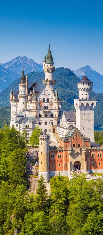 castle Bavaria Germany man made Neuschwanstein Castle Phone Wallpaper