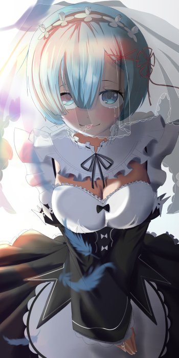 Rem (Re:ZERO) Anime Re:Zero - Starting Life in Another World Phone Wallpaper