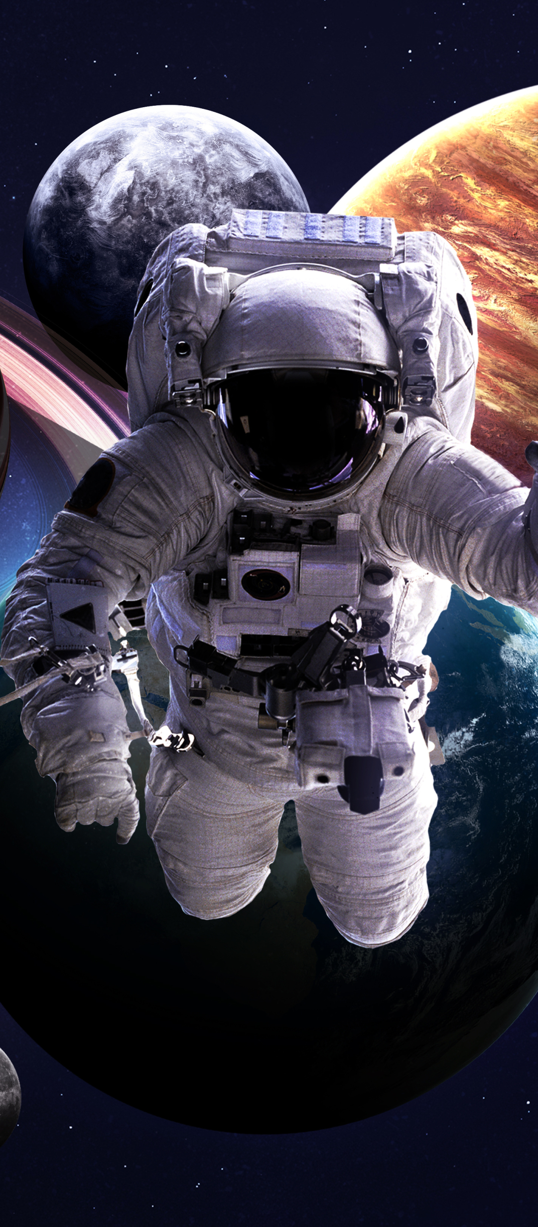 Sci Fi Astronaut Phone Wallpaper