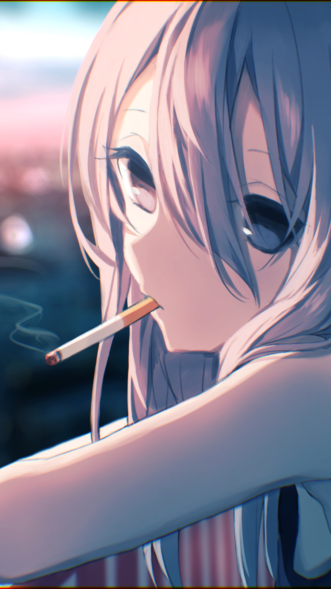 Smoking Girl by PHage