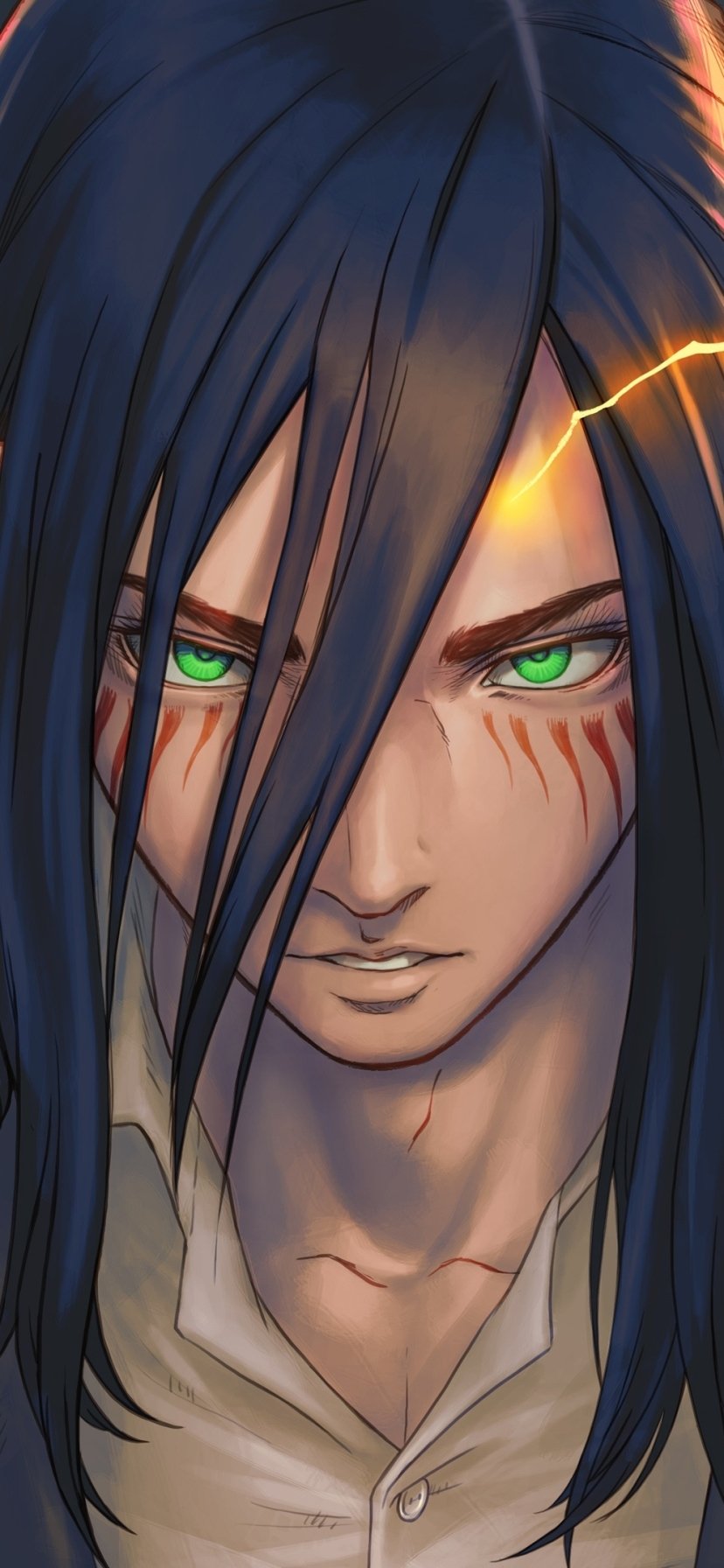 Download Eren Yeager Anime Attack On Titan Phone Wallpaper