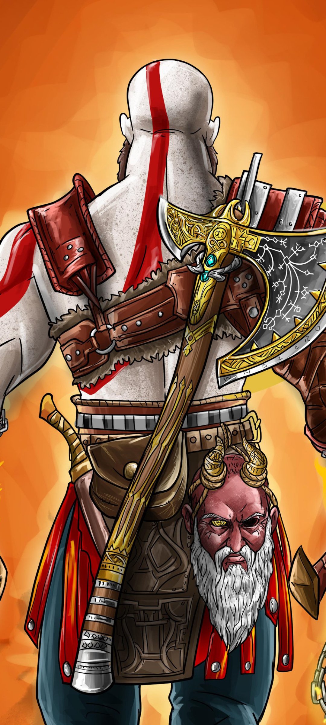 Download God Of War Kratos (God Of War) Video Game God Of War (2018) Phone Wallpaper
