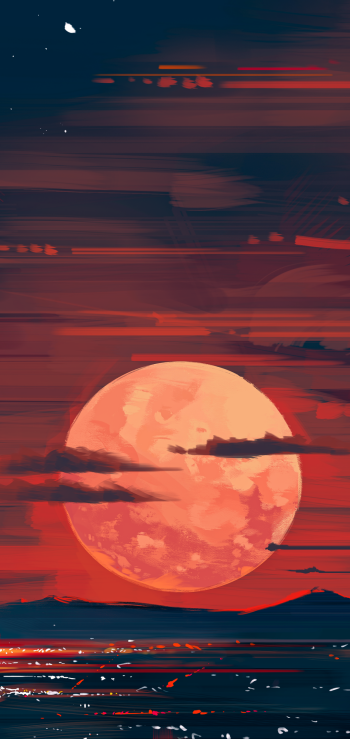 moon artistic Phone Wallpaper