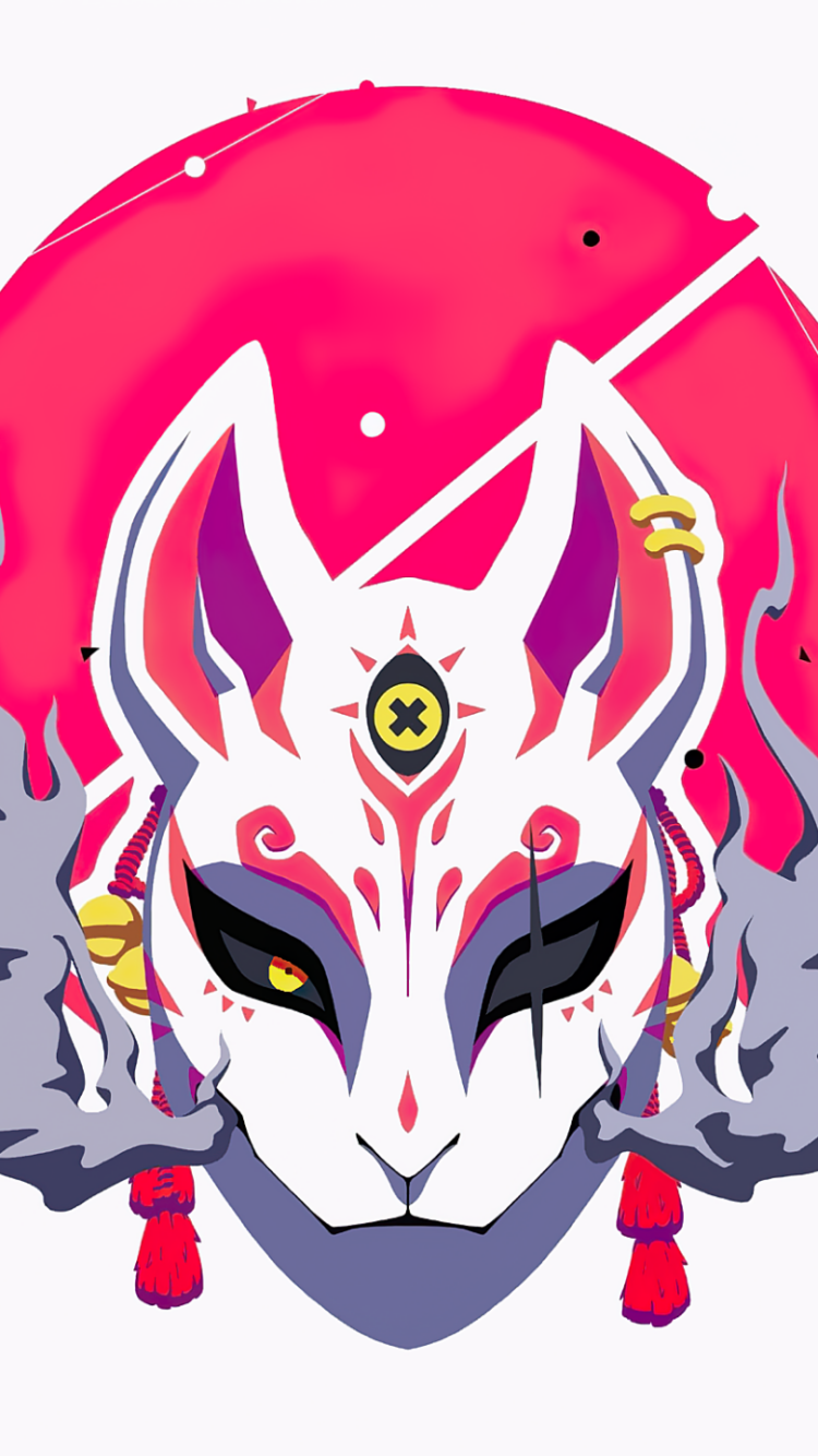 Kitsune Mask by callum clementson