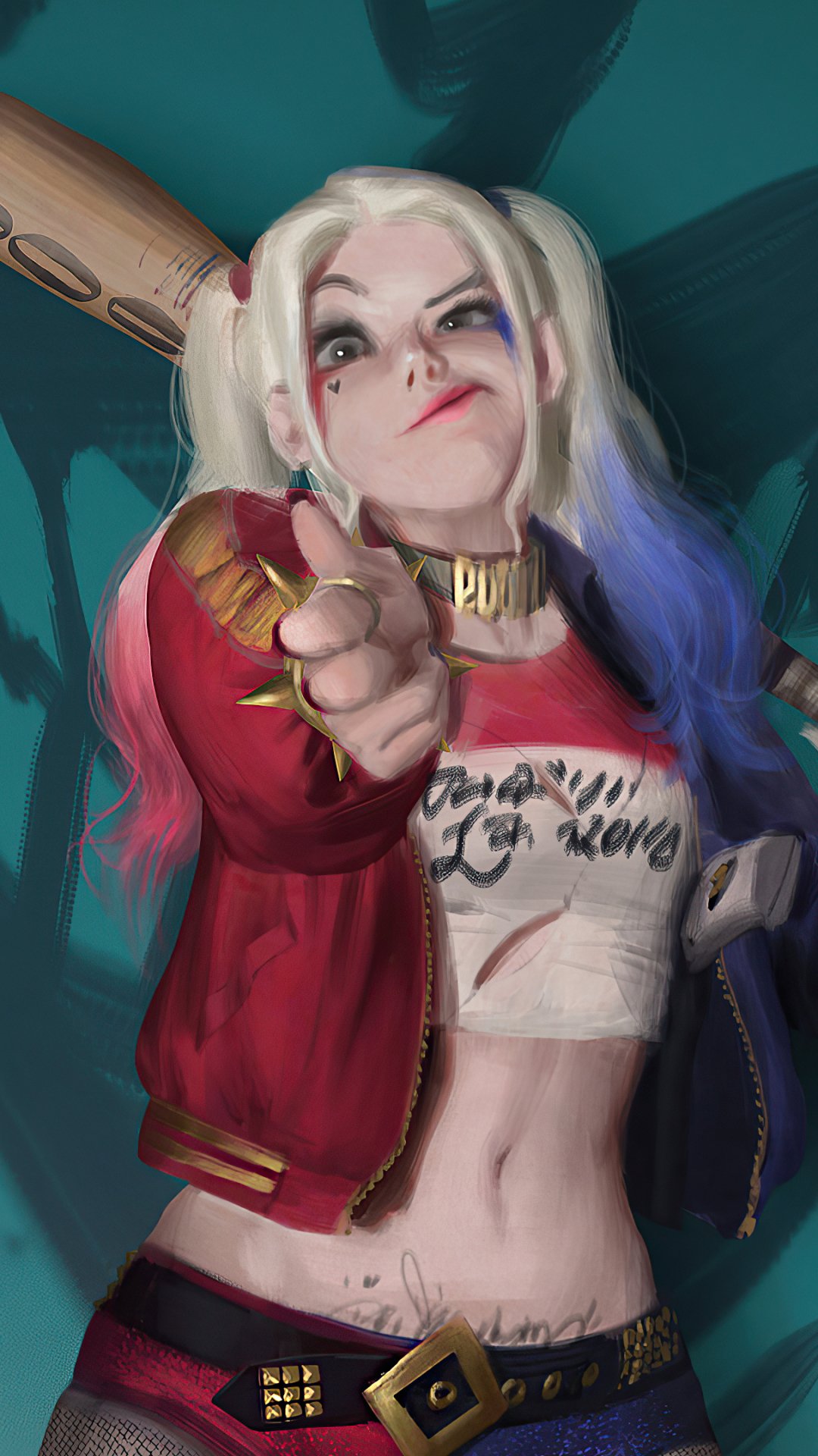 Download DC Comics Comic Harley Quinn Phone Wallpaper