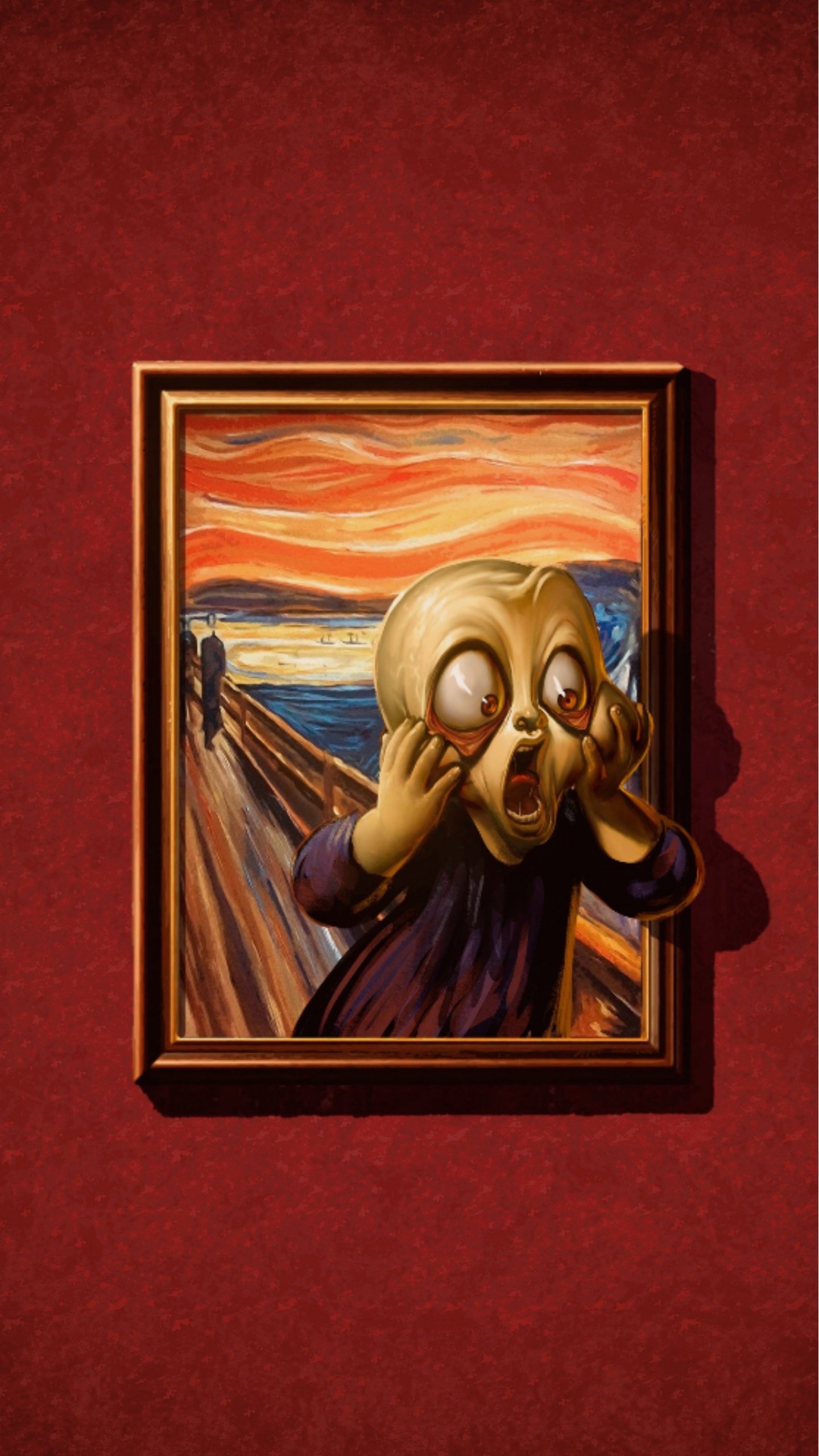 Download Funny Painting Phone Wallpaper