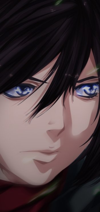 Mikasa Ackerman Anime Attack on Titan Phone Wallpaper