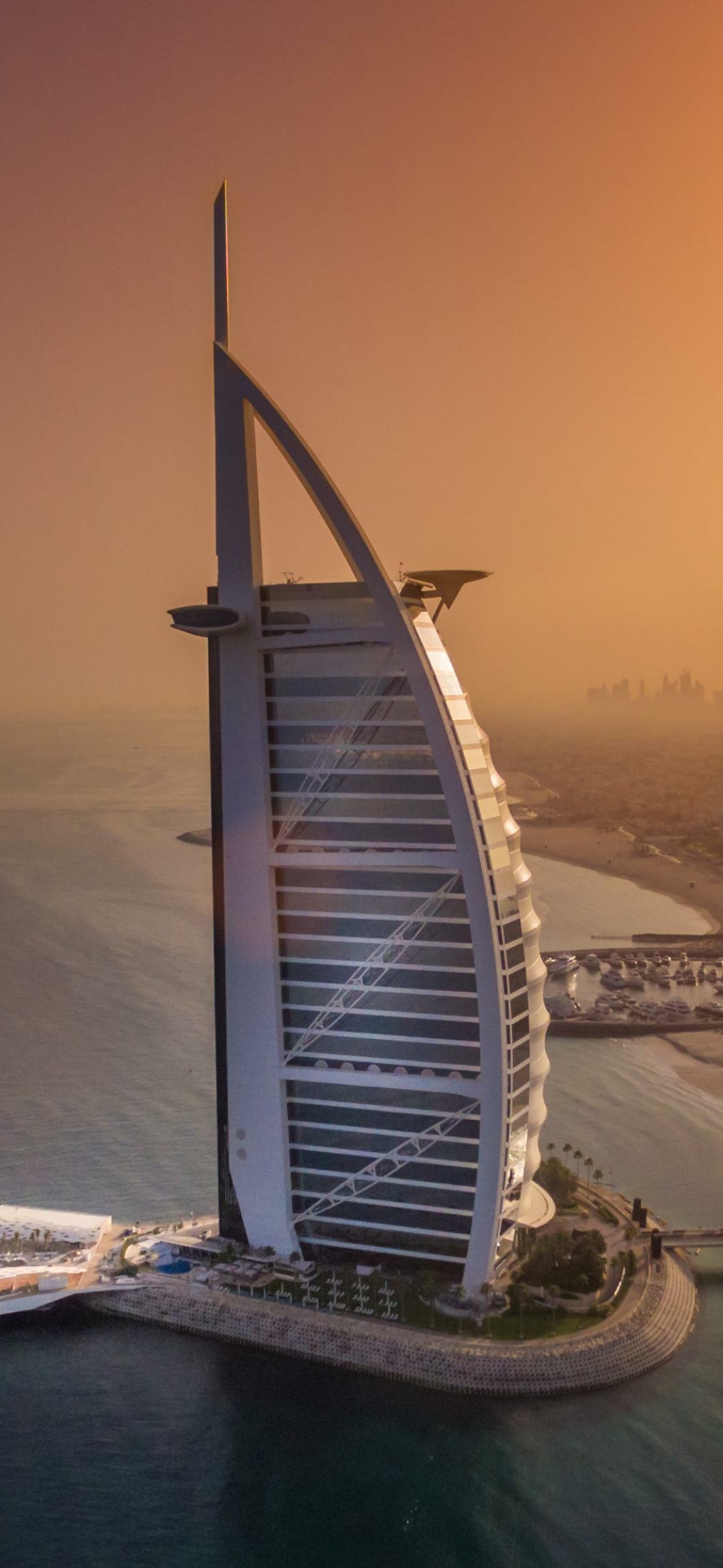 Burj Al Arab Dubai, United Arab Emirates at Sunset