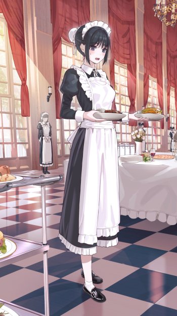 maid Anime girl anime girl Phone Wallpaper