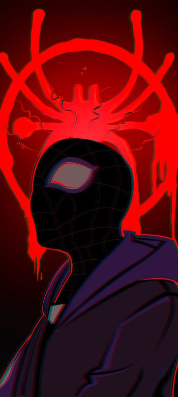 Miles Morales spider man movie Spider-Man: Into The Spider-Verse Phone Wallpaper