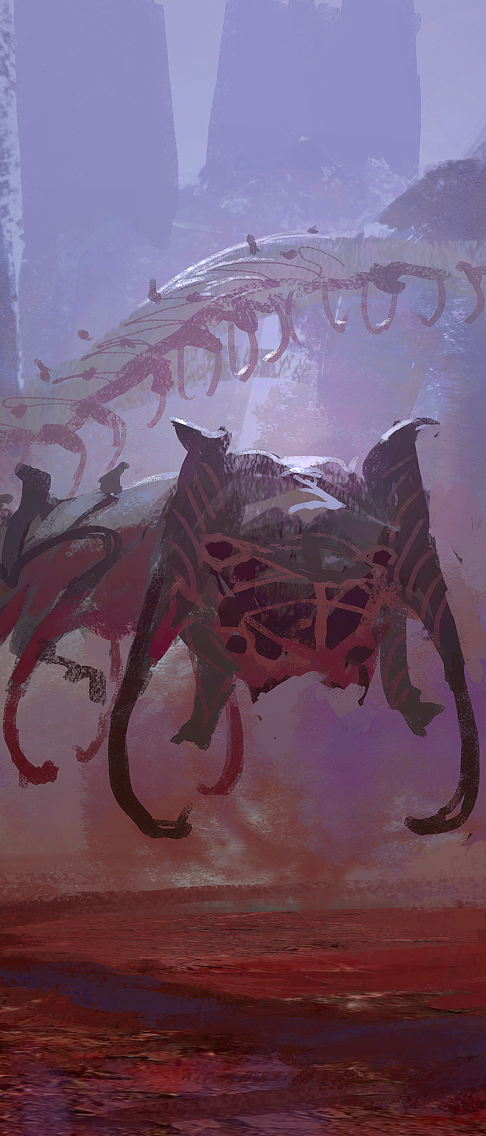 Fantasy Creature Phone Wallpaper by Tomas O. Muir