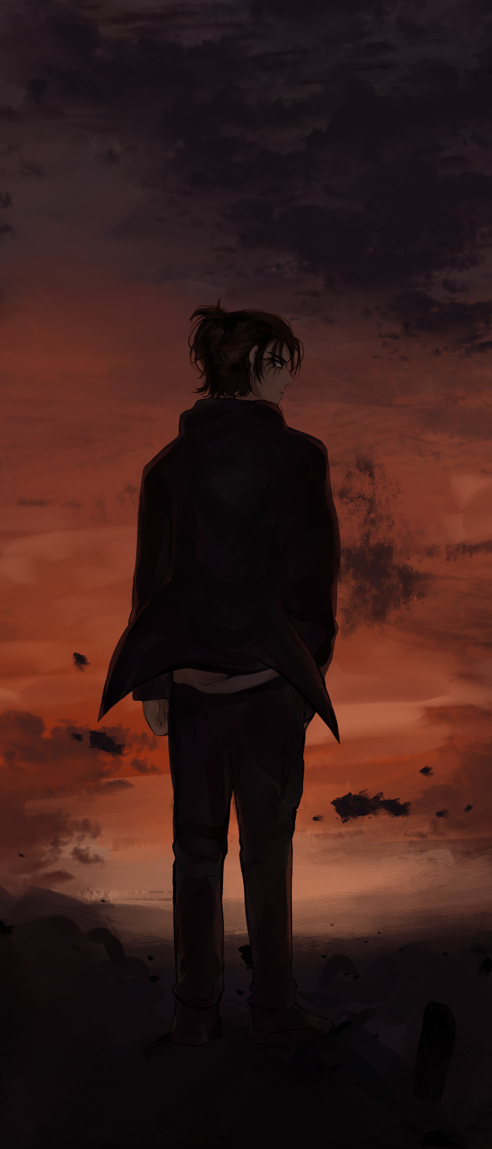 Download Eren Yeager Anime Attack On Titan Phone Wallpaper