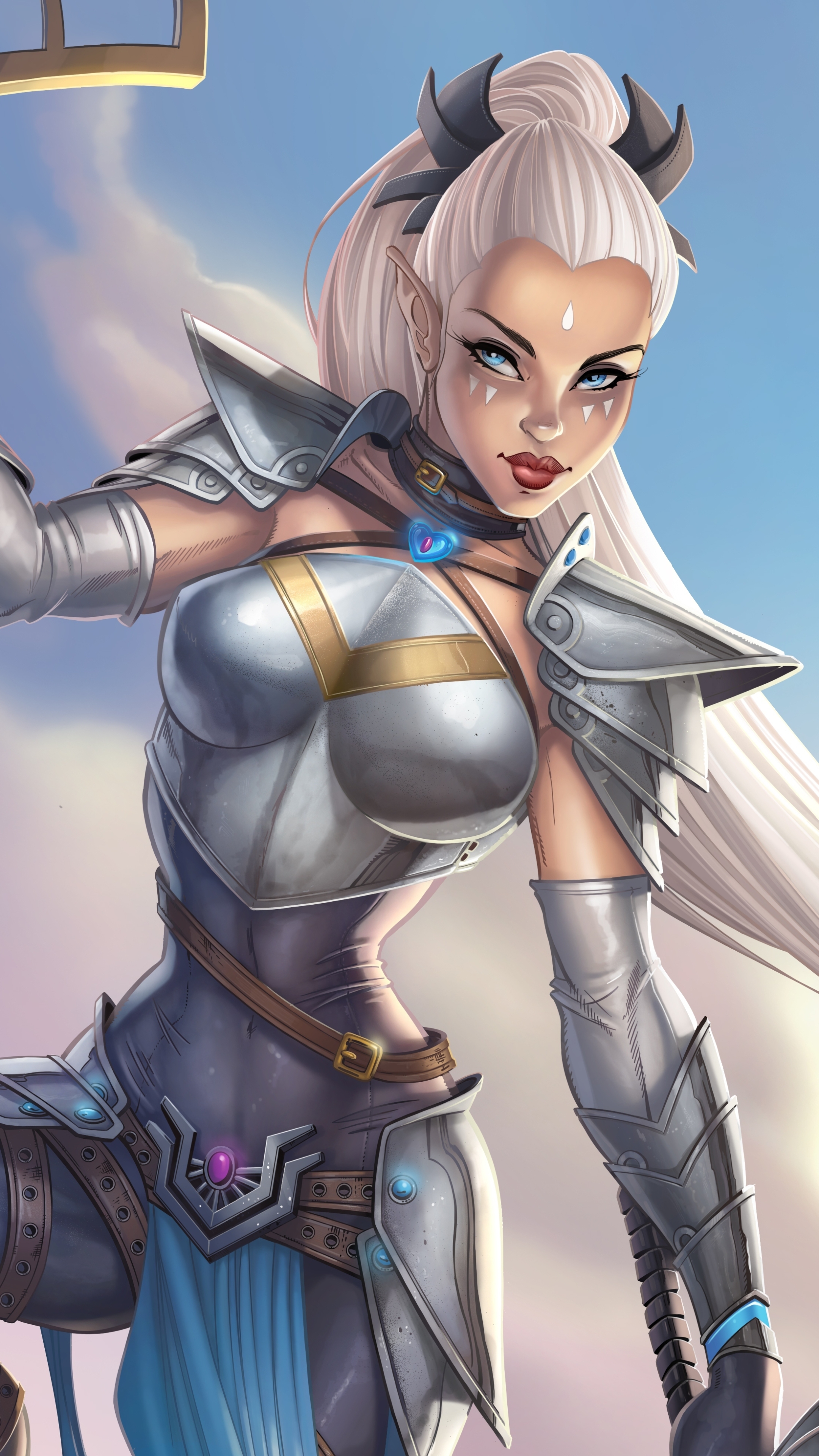 Fantasy Women Warrior Phone Wallpaper