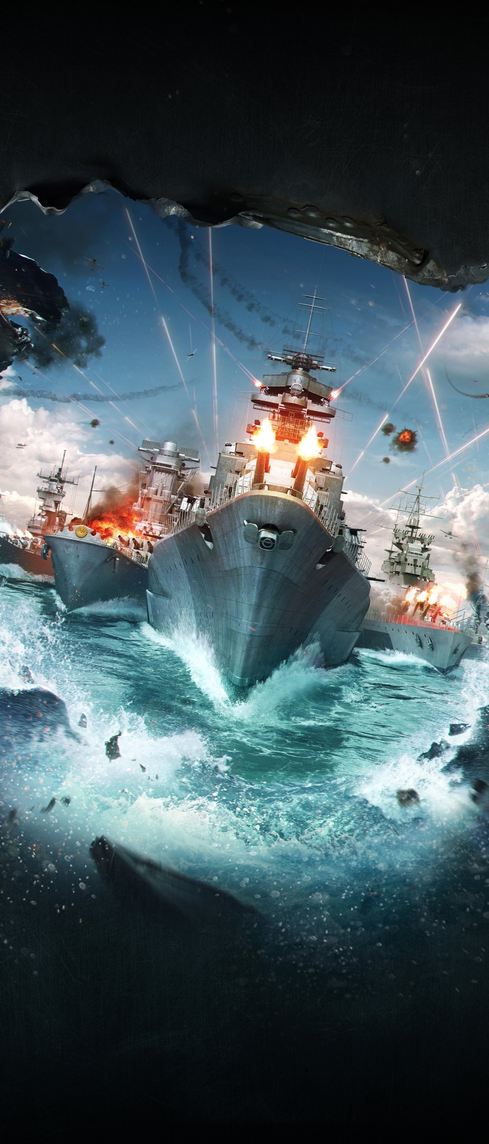 Download Warship Video Game World Of Warships Phone Wallpaper