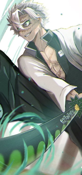 Sanemi Shinazugawa Anime Demon Slayer: Kimetsu no Yaiba Phone Wallpaper