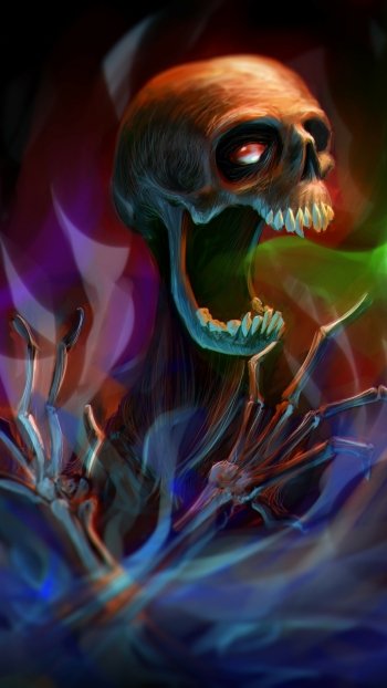 dark skull Phone Wallpaper