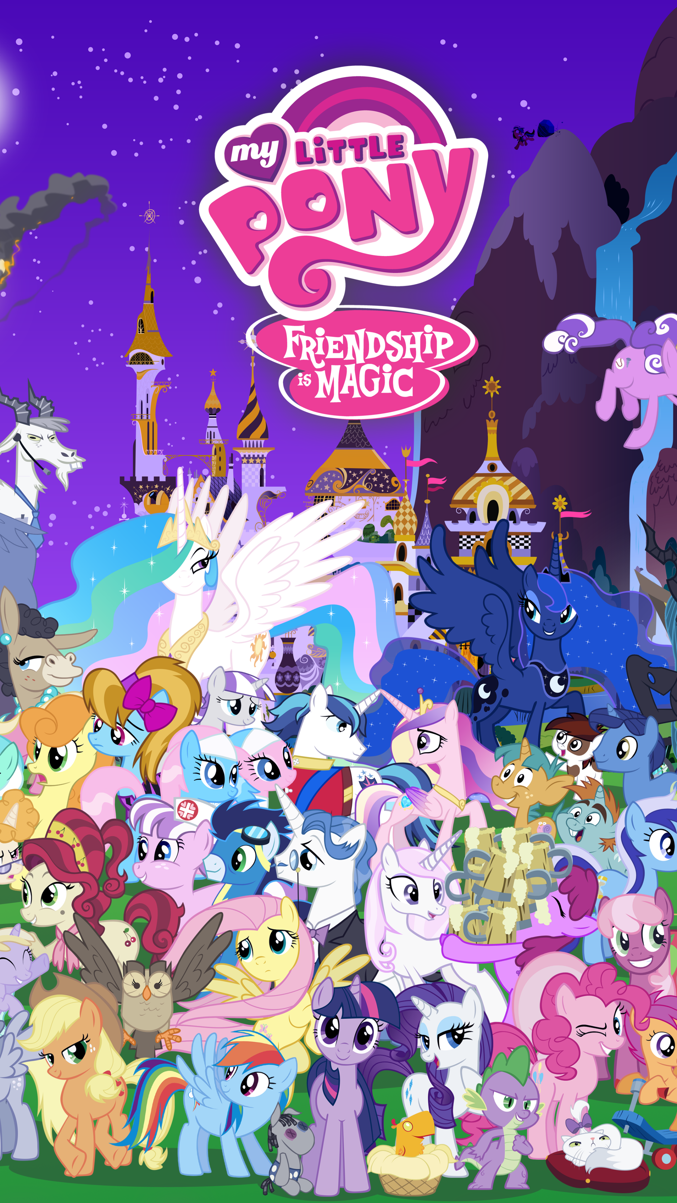 My Little Pony: Friendship is Magic Phone Wallpaper by Blue-Paint-Sea