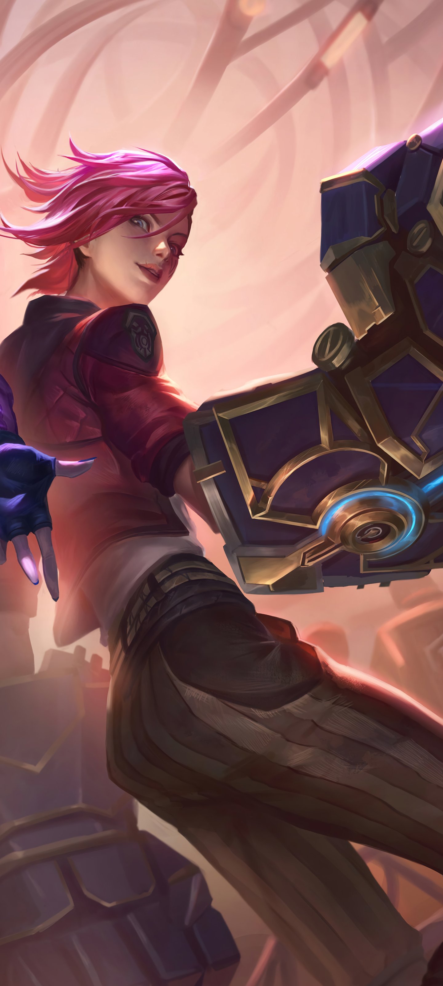 Download VI (League Of Legends) TV Show Arcane Phone Wallpaper