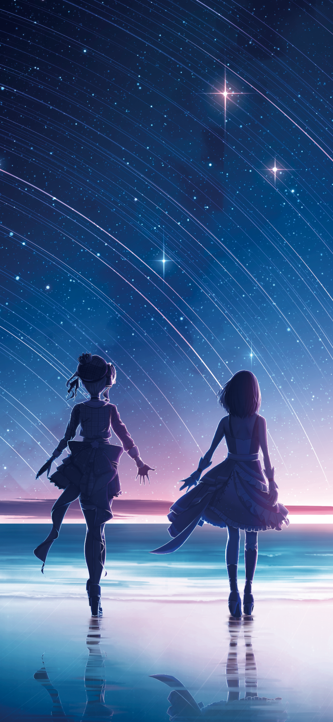 Download AZKi (Virtual Youtuber) Hololive Hoshimachi Suisei Anime Virtual Youtuber Phone Wallpaper