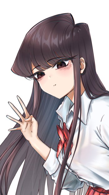 Komi Shouko Anime Komi Can't Communicate Phone Wallpaper