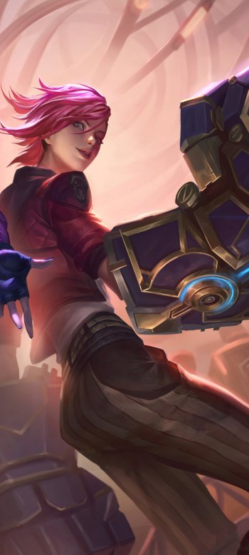 VI (League Of Legends) TV Show Arcane Phone Wallpaper