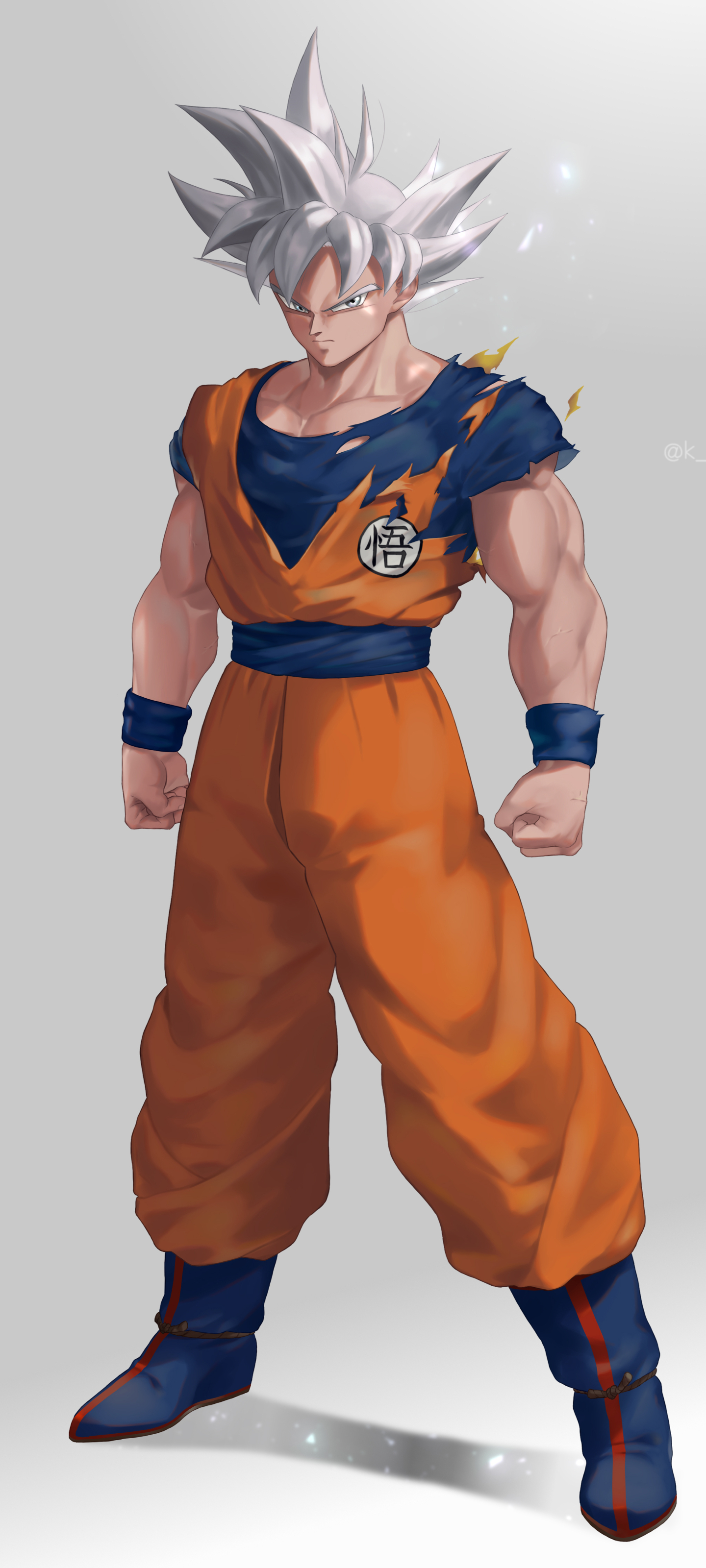 Goku Ultra Instinct and Vegeta SSJ Blue by ksuke