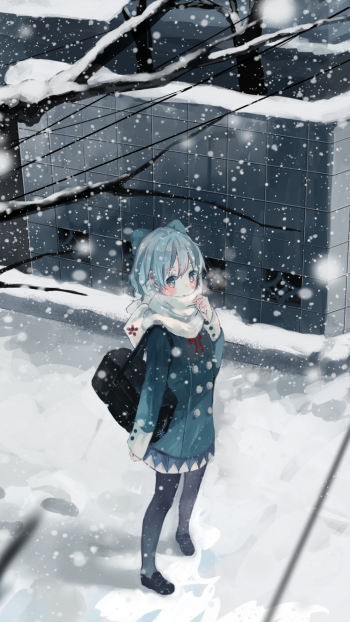 Cirno (Touhou) Anime Touhou Phone Wallpaper
