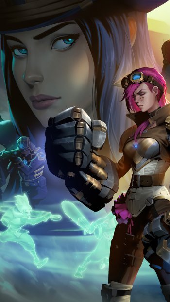 Caitlyn (League Of Legends) VI (League Of Legends) TV Show Arcane Phone Wallpaper