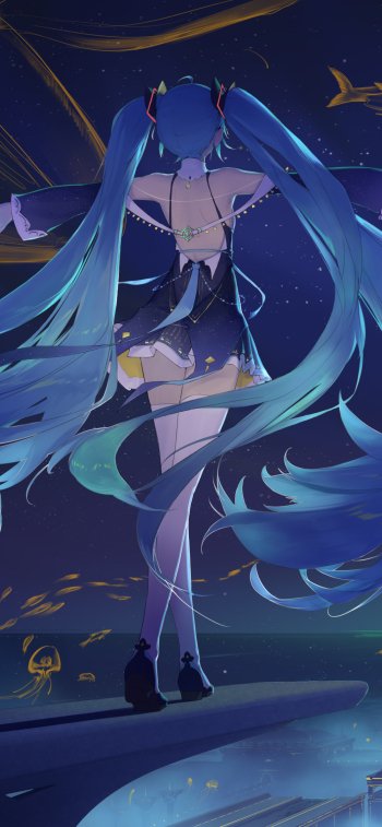 Hatsune Miku Anime Vocaloid Phone Wallpaper