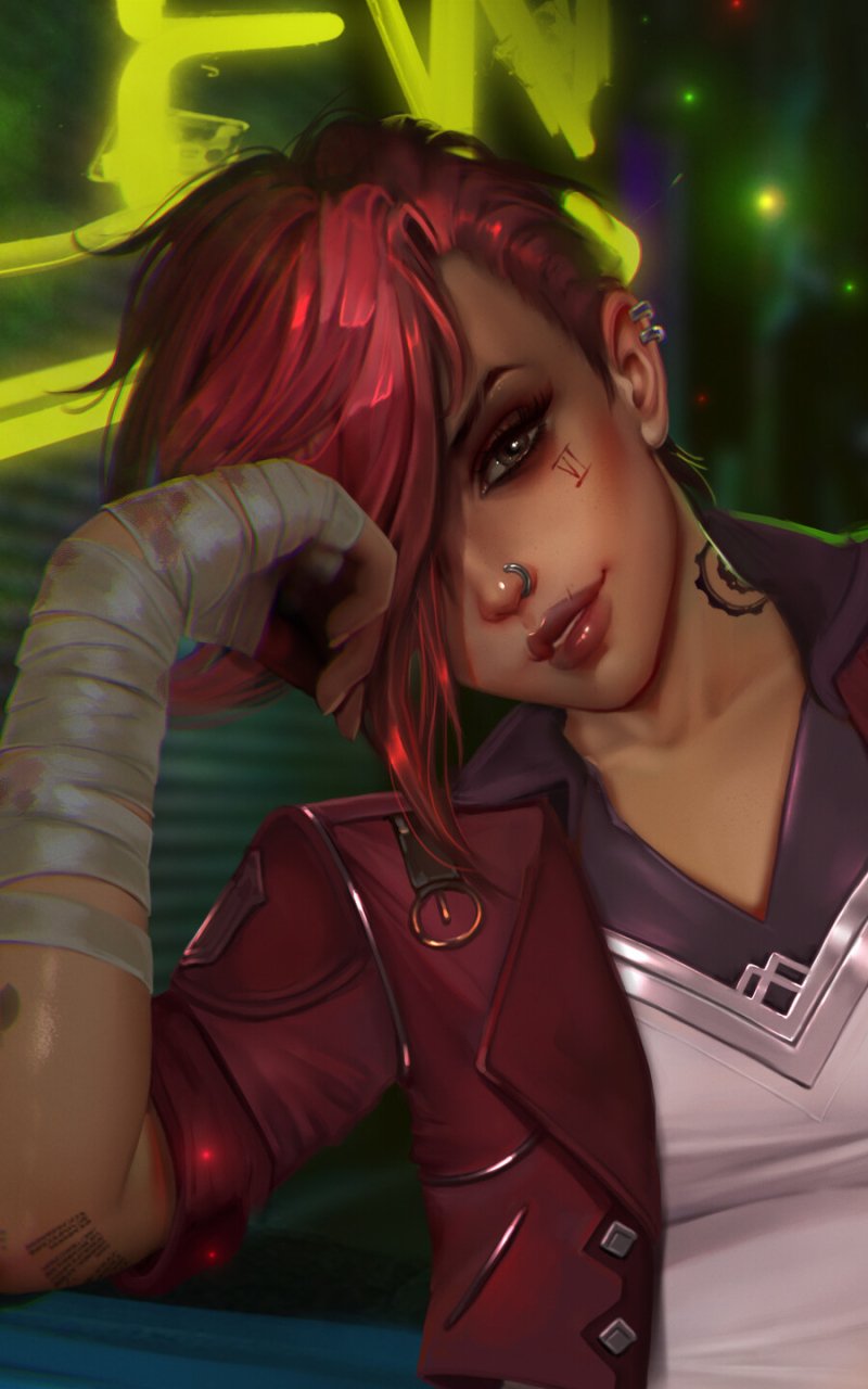 Download VI (League Of Legends) TV Show Arcane Phone Wallpaper