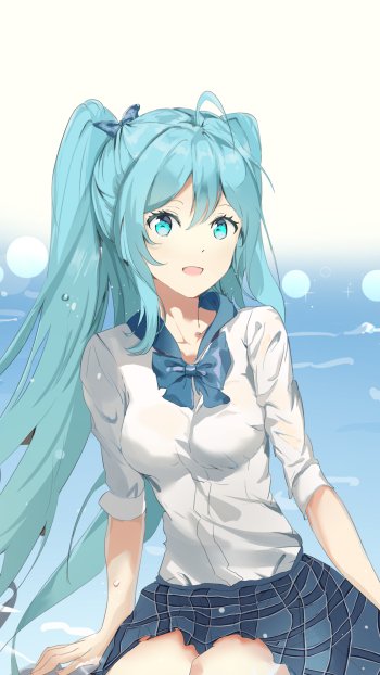 Hatsune Miku Anime Vocaloid Phone Wallpaper