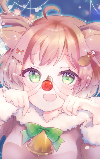 horns Anime girl anime girl Phone Wallpaper