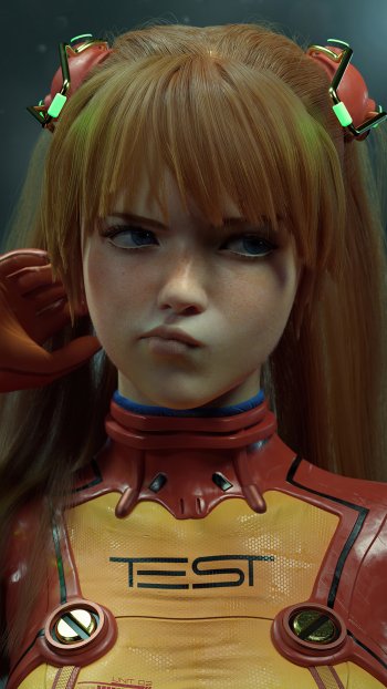 Asuka Langley Sohryu Anime Neon Genesis Evangelion Phone Wallpaper