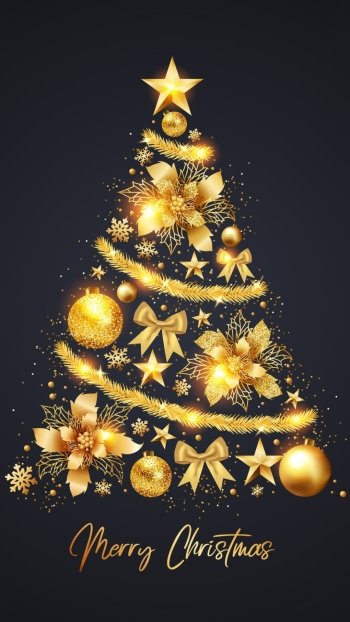 Merry Christmas christmas tree holiday Christmas Phone Wallpaper