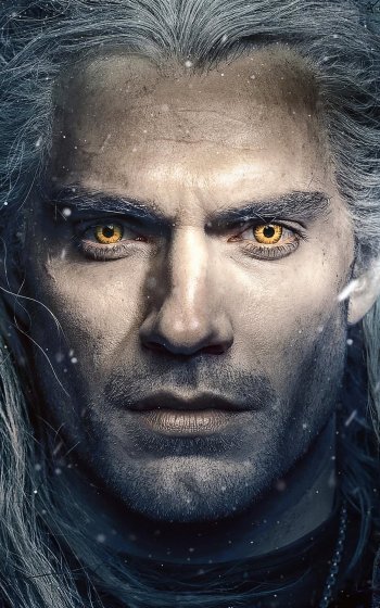 Geralt of Rivia Henry Cavill TV Show The Witcher Phone Wallpaper