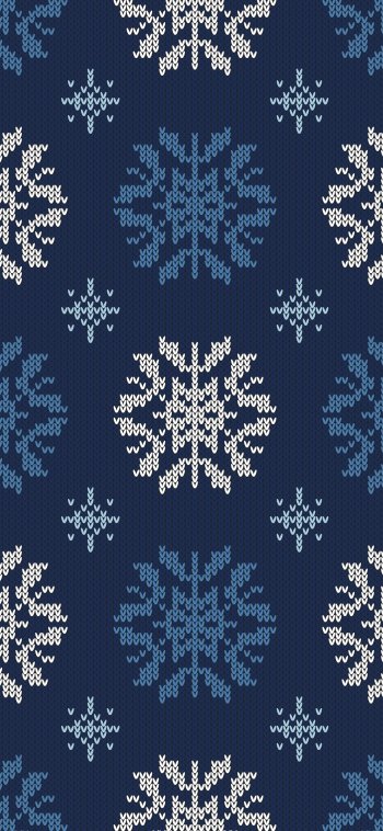 pattern artistic snowflake Phone Wallpaper