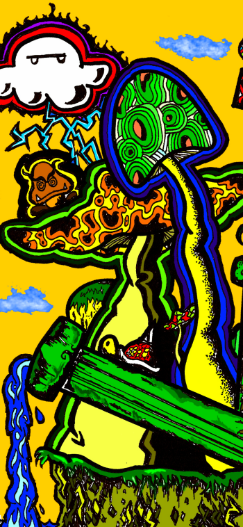 artistic psychedelic Phone Wallpaper