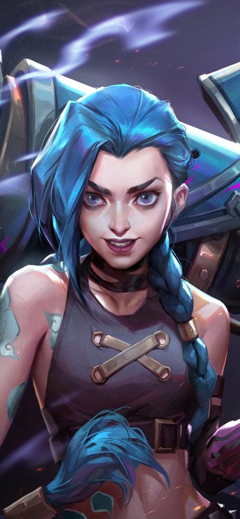 Jinx (League Of Legends) TV Show Arcane Phone Wallpaper