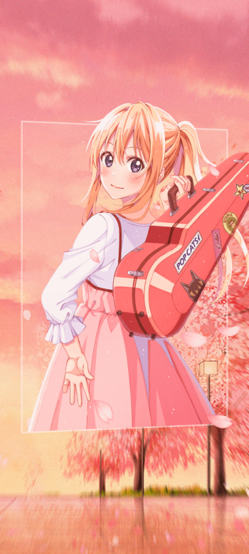 Kaori Miyazono Anime Your Lie in April Phone Wallpaper