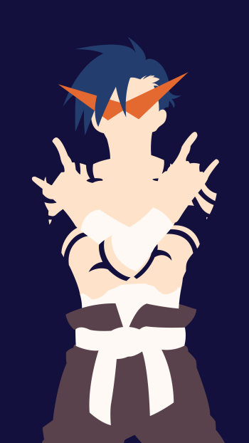 Kamina (Tengen Toppa Gurren Lagann) Anime Tengen Toppa Gurren Lagann Phone Wallpaper