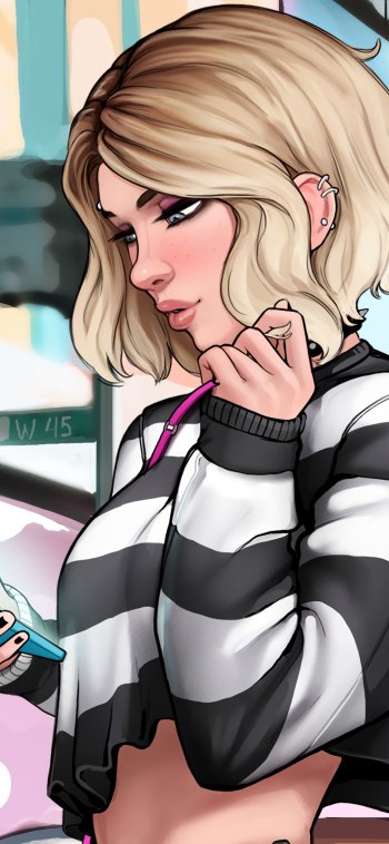 Comic Gwen Stacy Phone Wallpaper