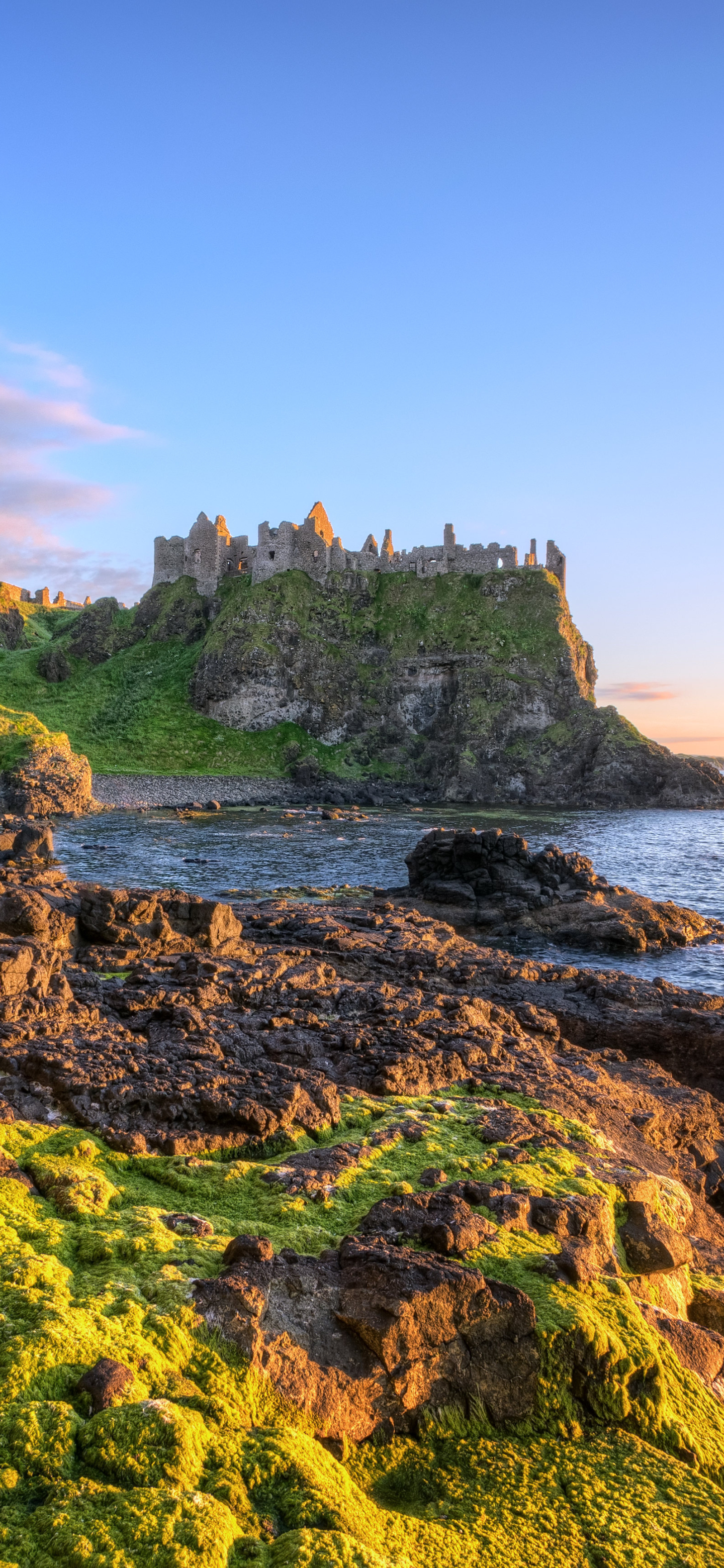 Dunluce Medieval Castle on the Coast of Ireland