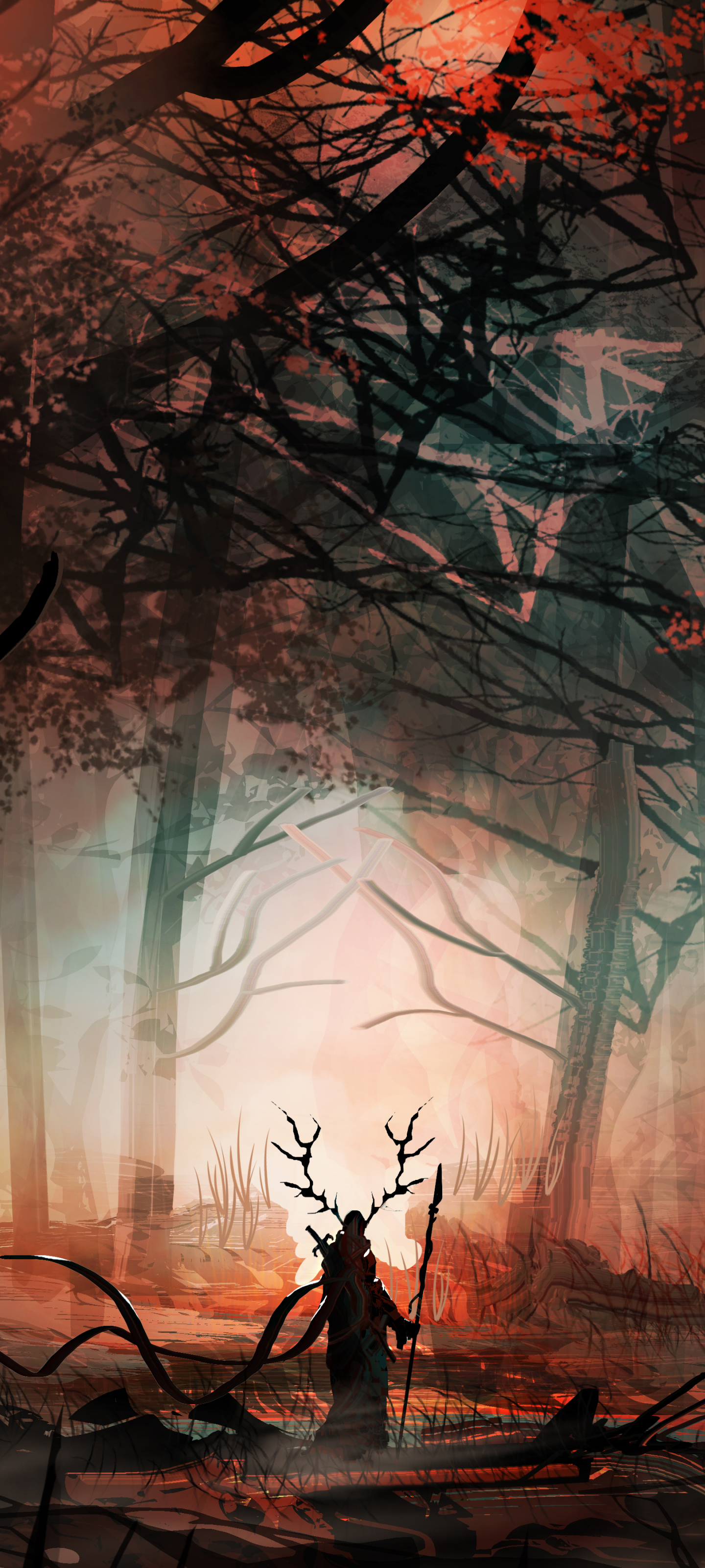 Fantasy Forest Phone Wallpaper by TacoSauceNinja